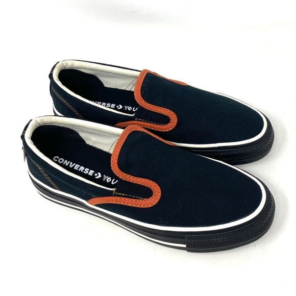 Converse Ctas Slip On Low Top Canvas Black Women Sneakers Custom 171852C-BLKORG - Picture 6 of 10